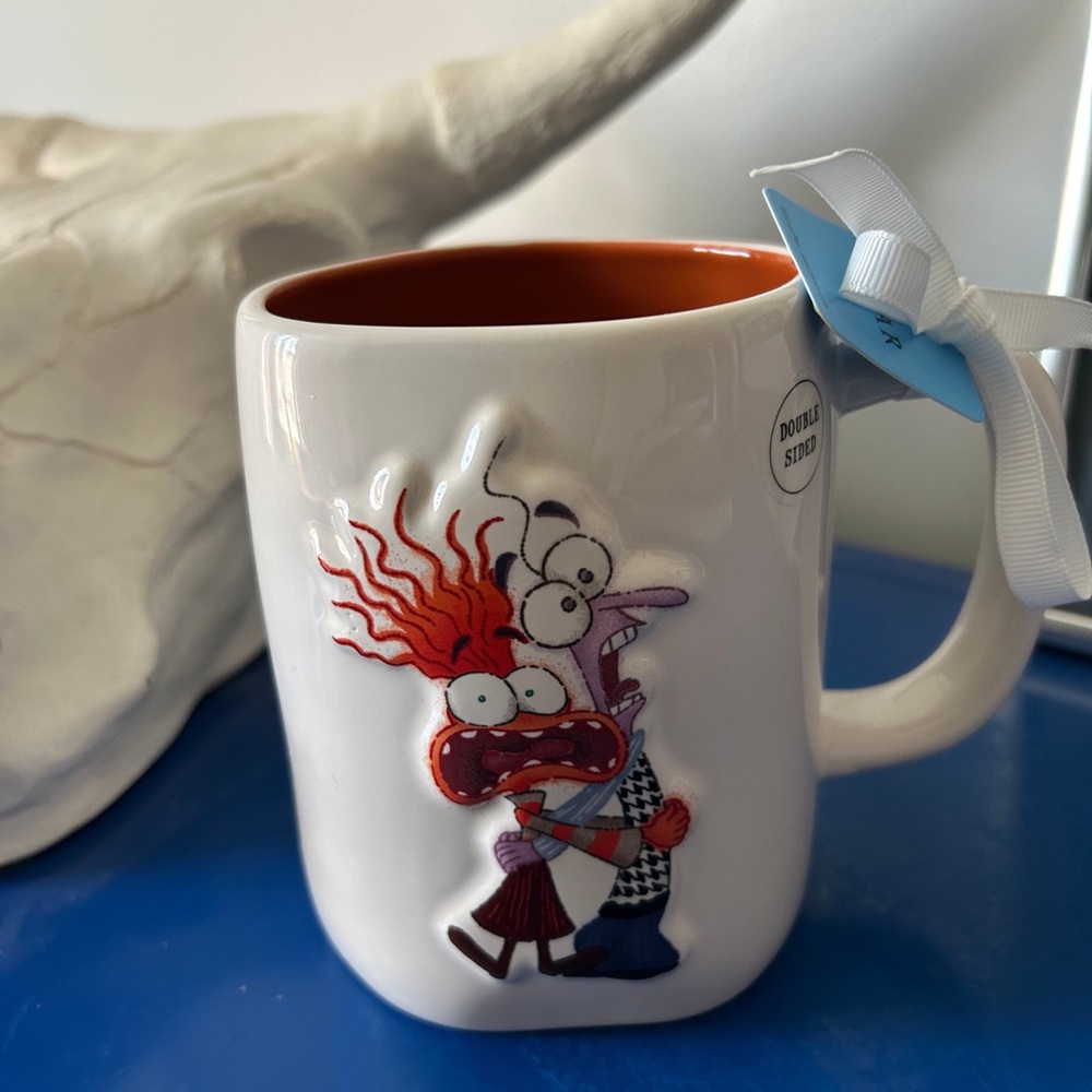 Rae Dunn Disney Pixar Inside Out 2 Anxiety Fear Having A Meltdown Mug - Picture 3 of 7